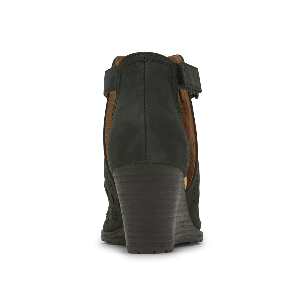 Rockport Boots Dame Svart - Cobb Hill Lucinda Perforated - UNHP42096
